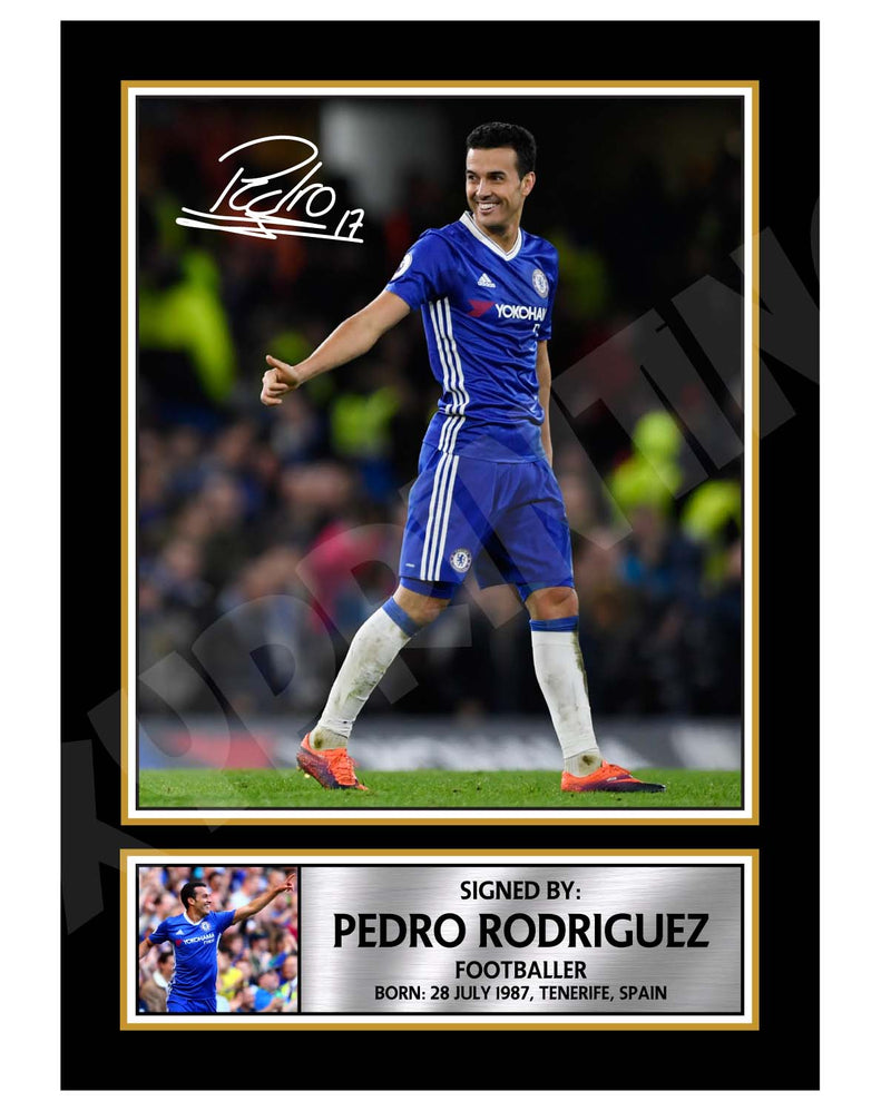 PEDRO RODRIGUEZ 2 Limited Edition Football Player Signed Print - Football