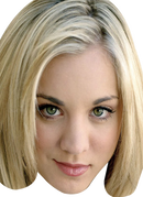 Penny Big Bang Theory Celebrity Face Mask Fancy Dress Cardboard Costume Mask