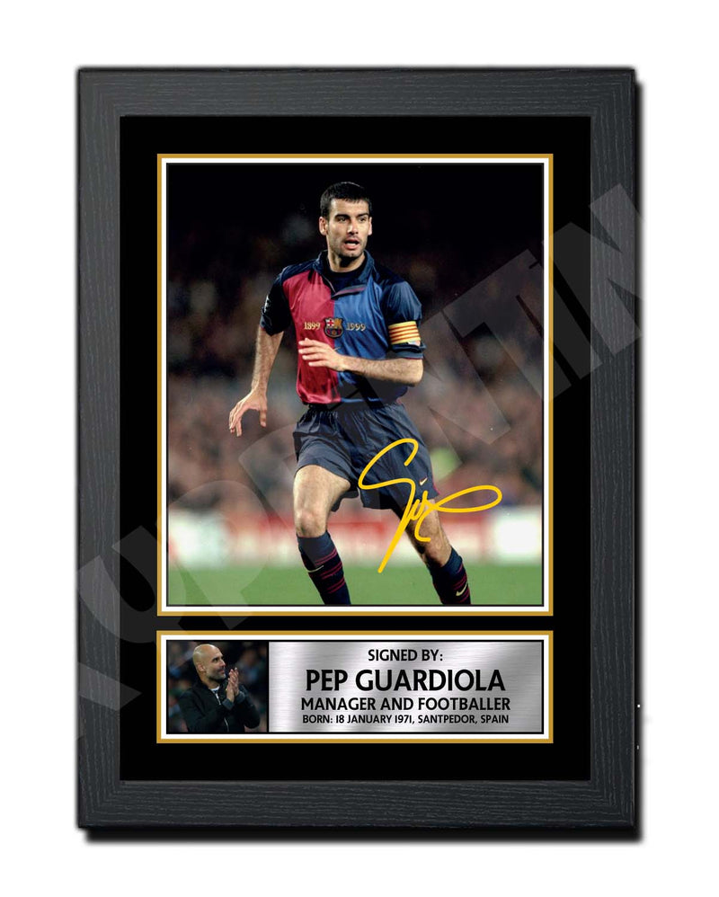 PEP GUARDIOLA Limited Edition Football Player Signed Print - Football