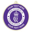 PERSONALISED CLASSIC CORONATION MEDAL 54MM GOLD