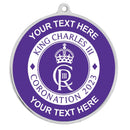 PERSONALISED CLASSIC CORONATION SCHOOL MEDAL 54MM SILVER