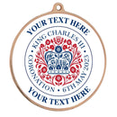 PERSONALISED KING CHARLES CORONATION MEDAL 54MM bronze