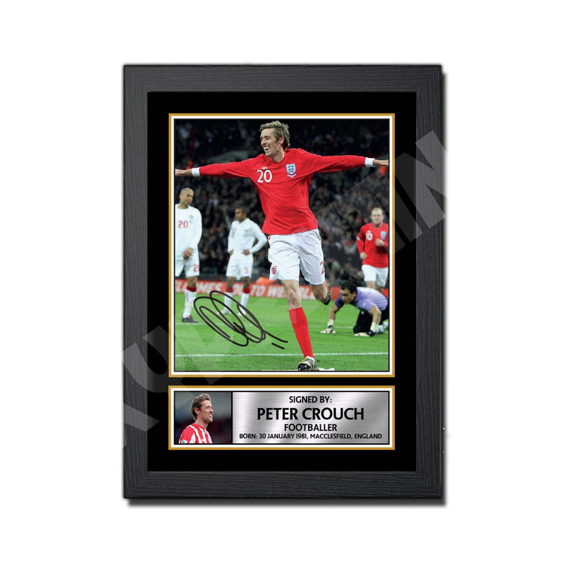 PETER CROUCH 2 Limited Edition Football Player Signed Print - Football
