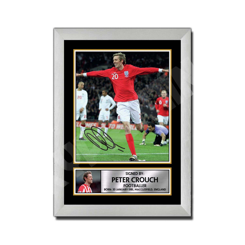 PETER CROUCH 2 Limited Edition Football Player Signed Print - Football