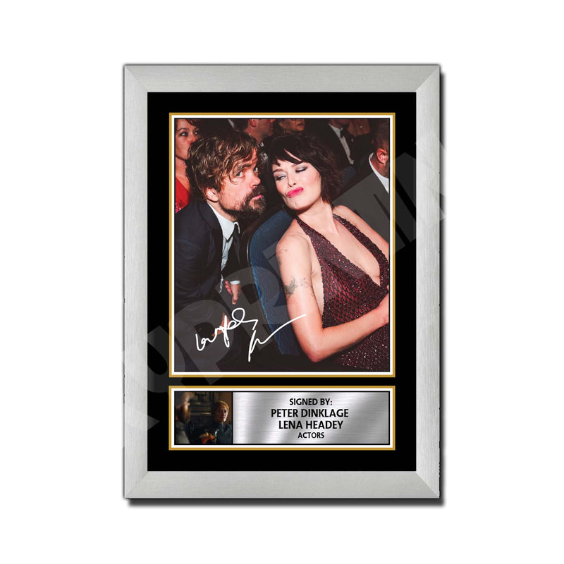 PETER DINKLAGE _ LENA HEADEY Limited Edition Game Of Thrones Signed Print