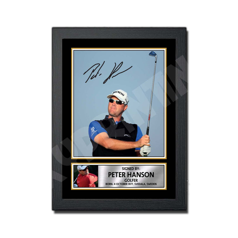 PETER HANSON 2 Limited Edition Golfer Signed Print - Golf