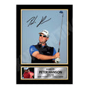 PETER HANSON 2 Limited Edition Golfer Signed Print - Golf