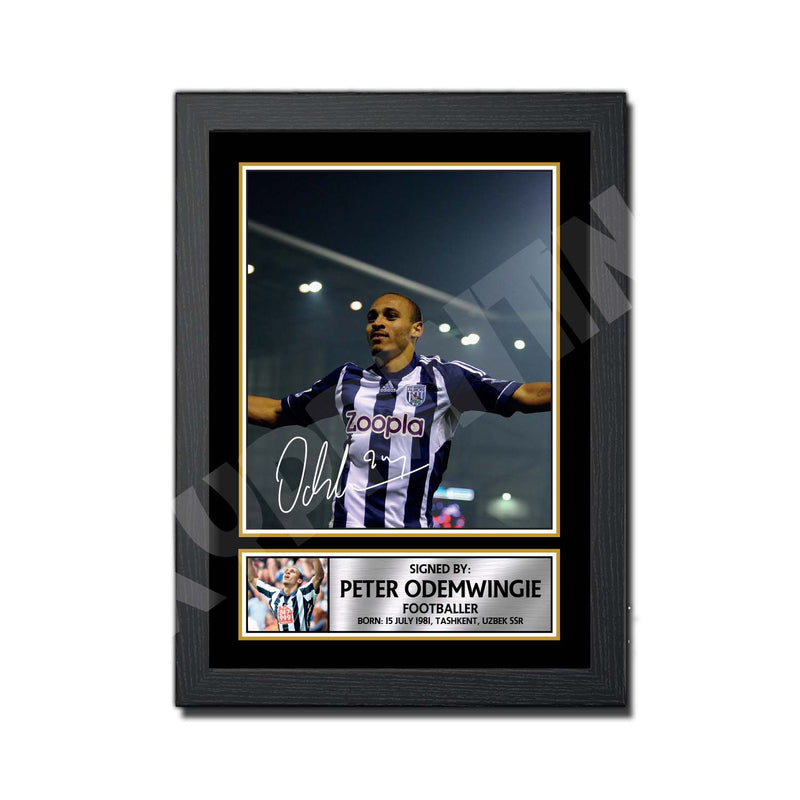 PETER ODEMWINGIE Limited Edition Football Player Signed Print - Football