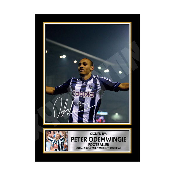 PETER ODEMWINGIE Football Player Printed Signature Print