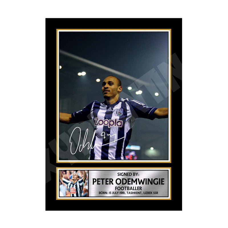 PETER ODEMWINGIE Limited Edition Football Player Signed Print - Football