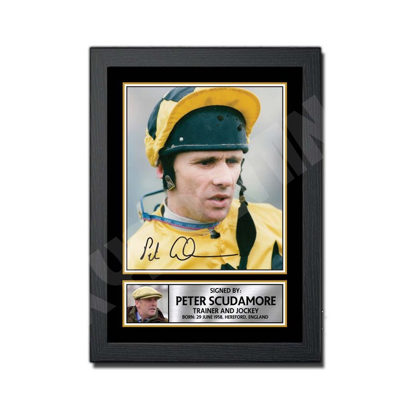 PETER SCUDAMORE Limited Edition Horse Racer Signed Print - Horse Racing