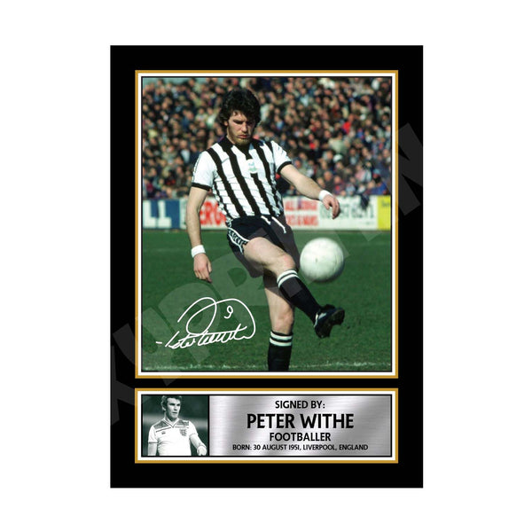 PETER WITHE Football Player Printed Signature Print