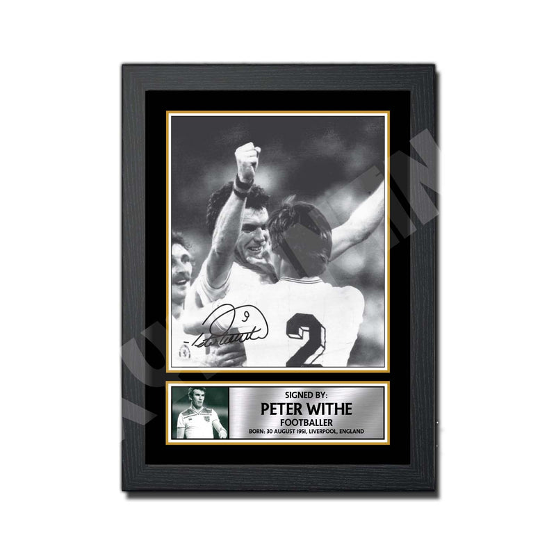 PETER WITHE 2 Limited Edition Football Player Signed Print - Football