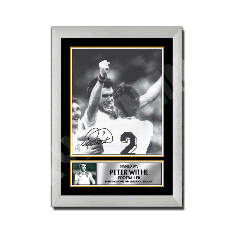 PETER WITHE 2 Limited Edition Football Player Signed Print - Football