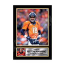 PEYTON MANNING 2 Limited Edition Football Signed Print - American Footballer