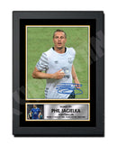 PHIL JAGIELKA Limited Edition Football Player Signed Print - Football