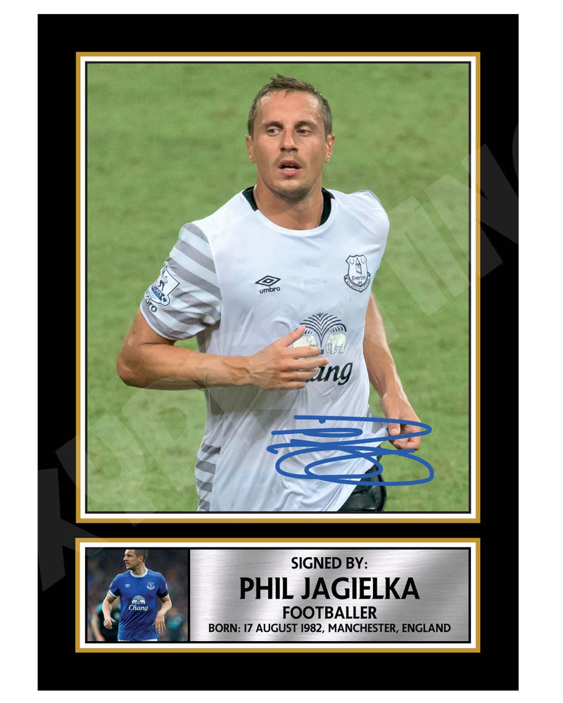 PHIL JAGIELKA Limited Edition Football Player Signed Print - Football