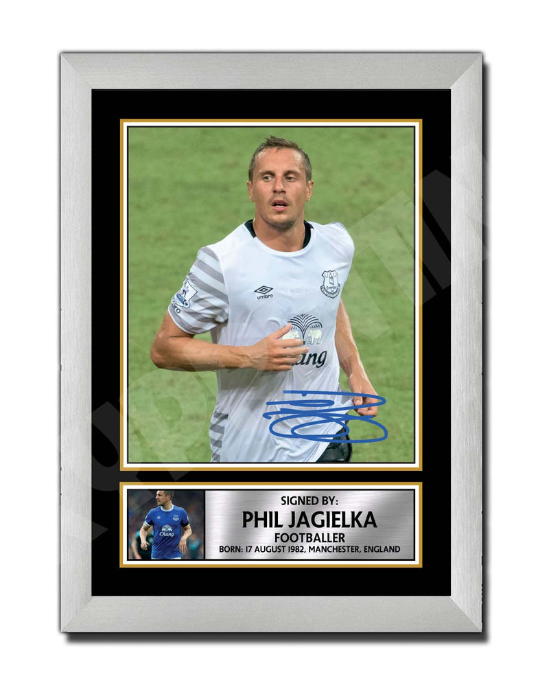 PHIL JAGIELKA Limited Edition Football Player Signed Print - Football
