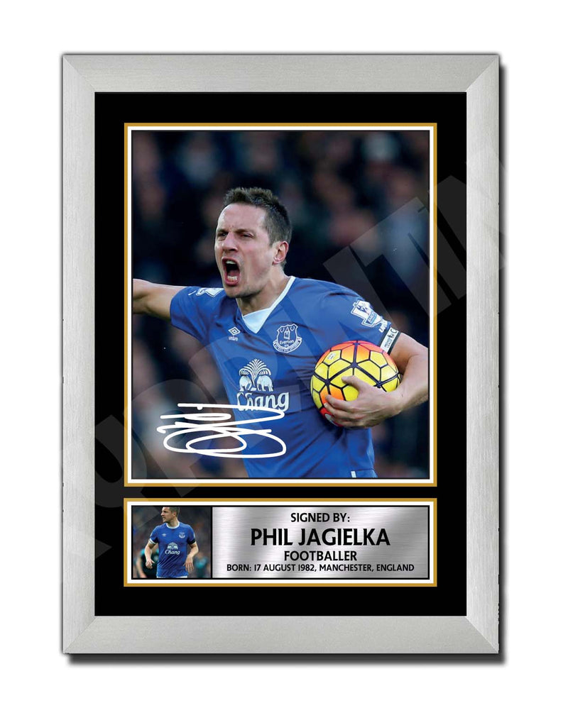PHIL JAGIELKA 2 Limited Edition Football Player Signed Print - Football