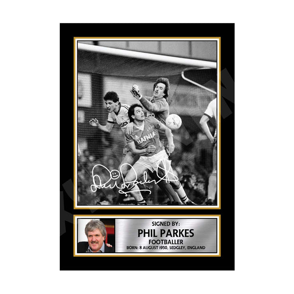 PHIL PARKES 2 Football Player Printed Signature Print