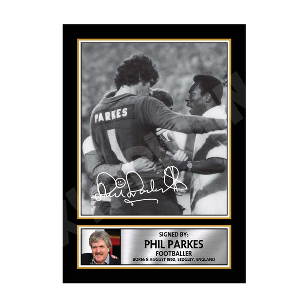 PHIL PARKES (1) Football Player Printed Signature Print