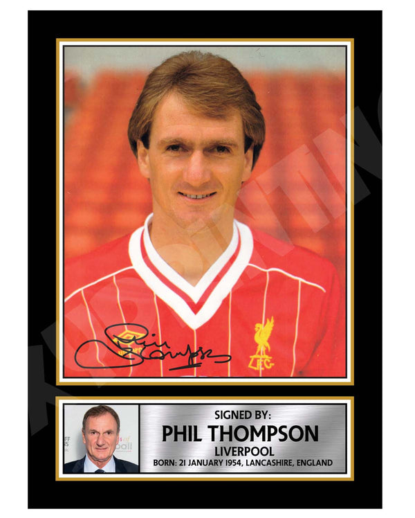 PHIL THOMPSON 1 Football Player Printed Signature Print