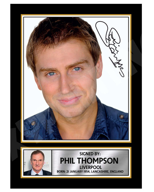 PHIL THOMPSON 2 Football Player Printed Signature Print
