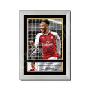 PIERRE EMERICK AUBAMEYANG 2 Limited Edition Football Player Signed Print - Football