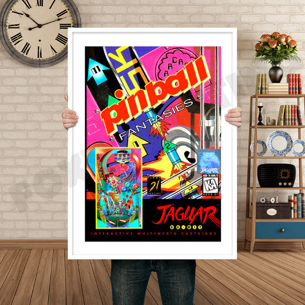 Pinball Fantasies Jaguar CD Retro Game Inspired Theme Nintendo NES Gaming
