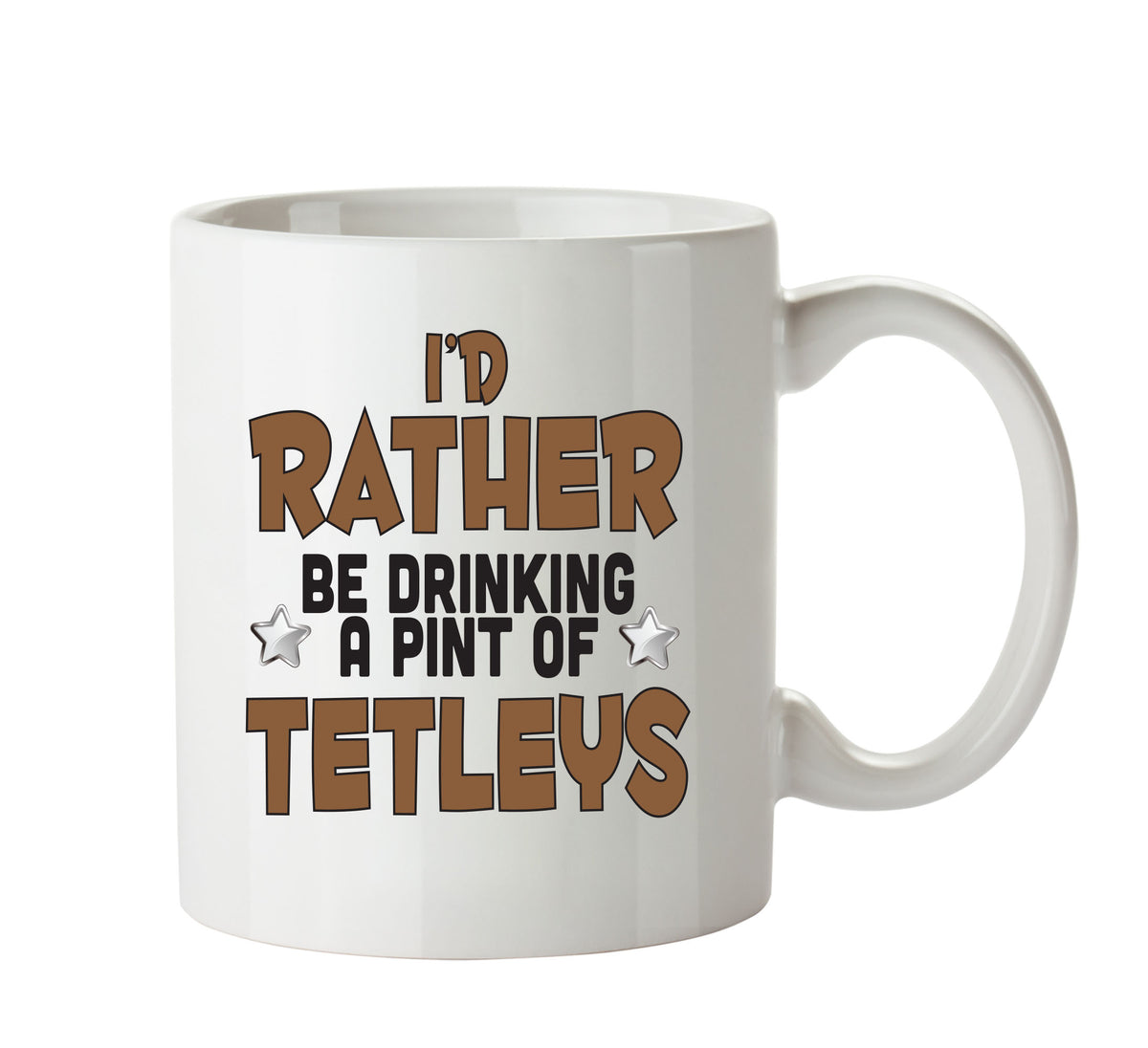 I'd Rather Be DRINKING A PINT OF TETLEYS Personalised ADULT OFFICE MUG – printed mug product image 1