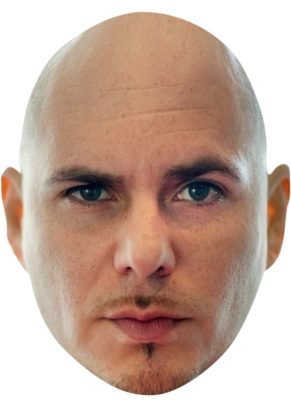 PITBULL JB - Music Star Fancy Dress Cardboard Celebrity Party Face Mask