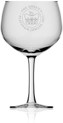PLATINUM JUBILEE BALLOON GIN GLASS