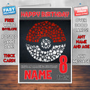 POKEMON 2 BM2 THEME INSPIRED Style PERSONALISED Kids Adult FUNNY Birthday Card