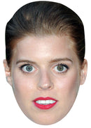 PRINCESS BEATRICE JB - Royal Fancy Dress Cardboard Celebrity Party Face Mask