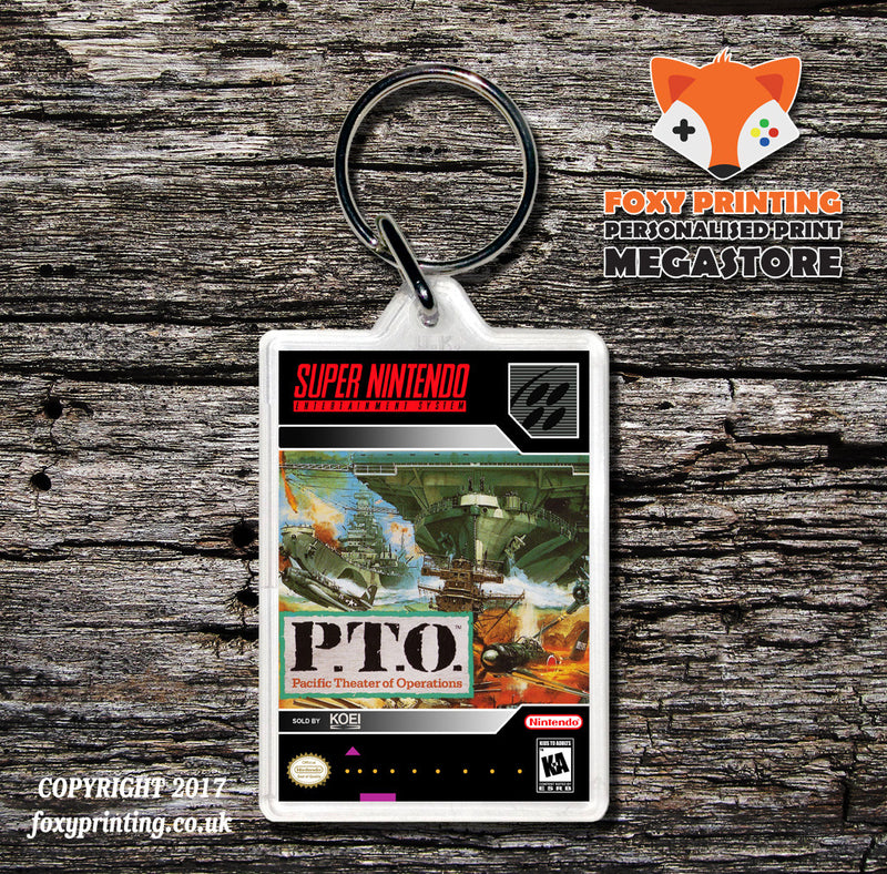 PTO Game Inspired Retro Gaming Keyring