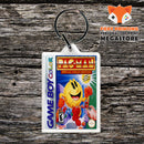 Pacman Gameboy Colour Retro Gaming Nintendo Style Keyring