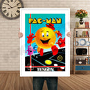 Pacman Tengen Licensed Retro GAME INSPIRED THEME Nintendo NES Gaming A4 A3 A2 Or A1 Poster Art 432