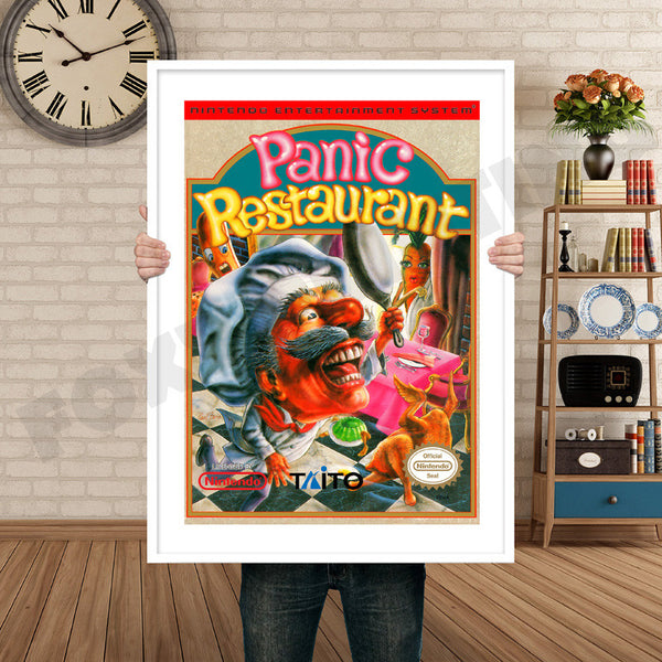 Panic Restaurant Retro Game Inspired Theme Nintendo NES Gaming