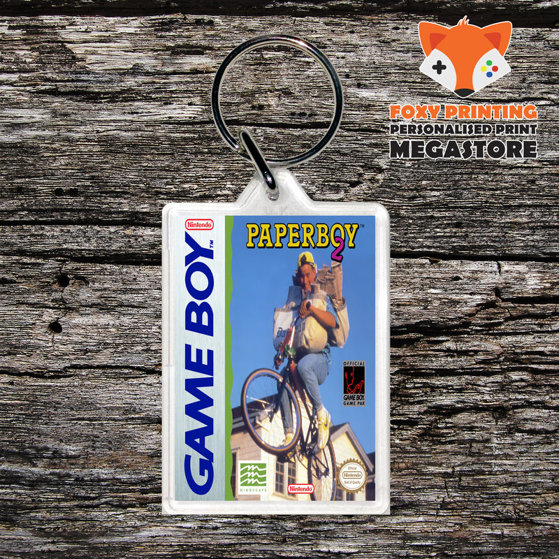 Paperboy 2 Nintendo DS Style Gameboy Gaming Keyring