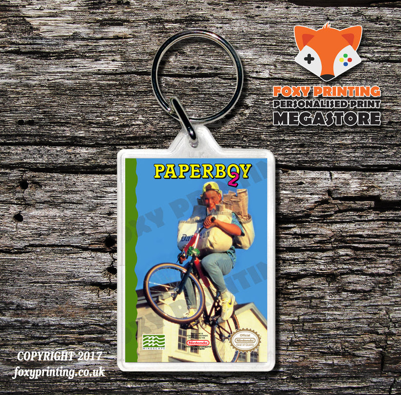 Panic Restaurant Retro NES Game Cover Art Gaming Keyring