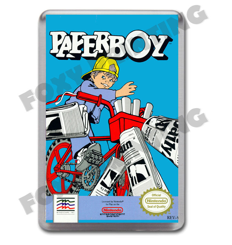 Paperboy Retro Nintendo NES Game Inspired Fridge Magnet 435