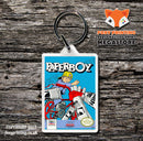 Paperboy 2 Retro NES Game Cover Art Gaming Keyring