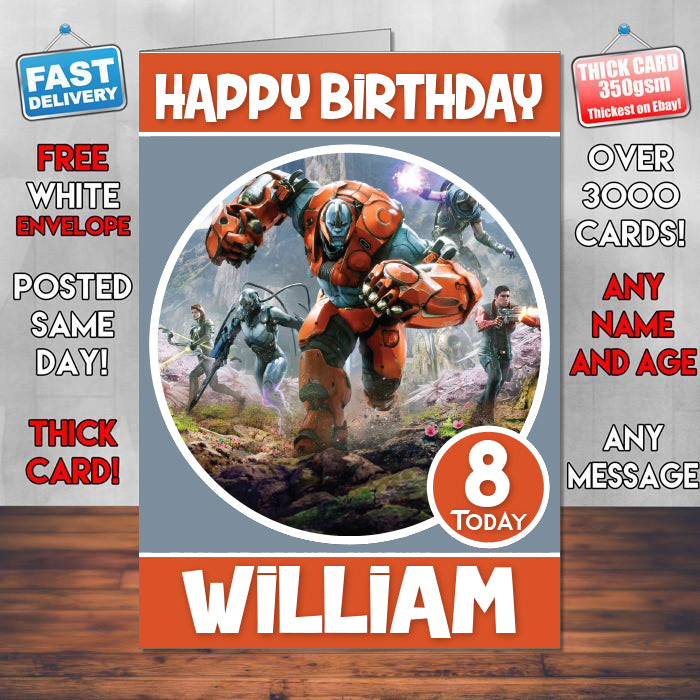 Paragon Heroes Inspired Style Game Kids Inspired Birthday Card (SA)