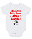 Partick Thistle Me and my Daddy Football Fan Baby Grow Bodysuit