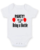 Party My Crib Personalised Baby Boy Girl Unisex Short Sleeve Bodysuit