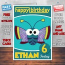 Patchwork Pals 3 Style Theme Personalised Kidshows Birthday Card (SA)