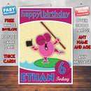 Patchwork Pals 4 Style Theme Personalised Kidshows Birthday Card (SA)