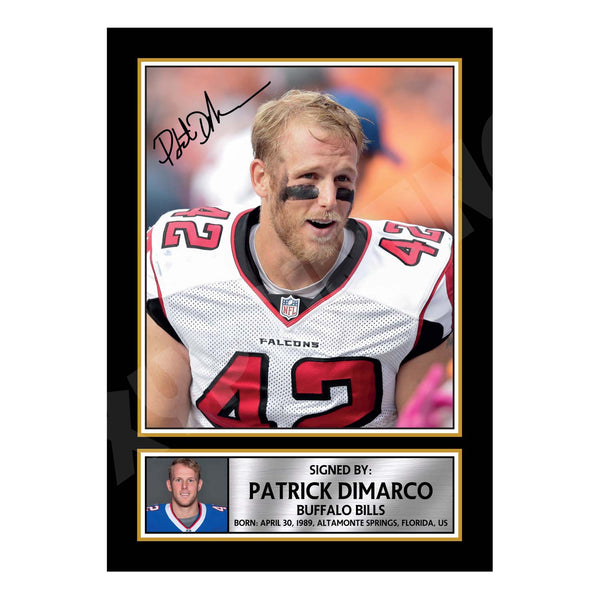 Patrick DiMarco 1 American Football Printed Signature Print