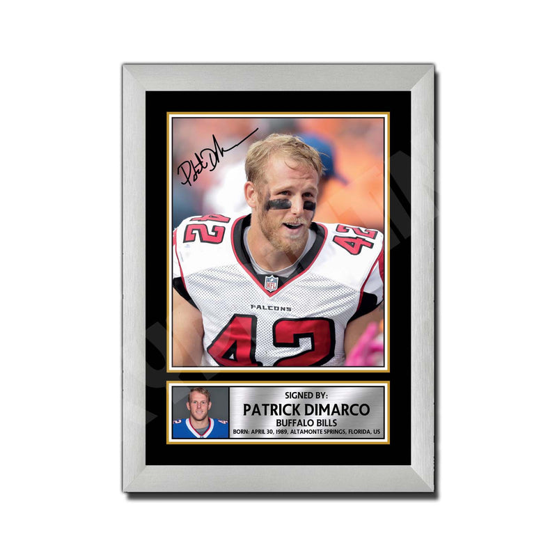 Patrick DiMarco 1 Limited Edition Football Signed Print - American Footballer