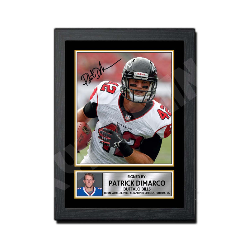 Patrick DiMarco 2 Limited Edition Football Signed Print - American Footballer